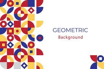 Geometric shape colorful abstract vector background