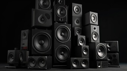 Sound Check: Amp Up Your Music with a Tower of Audio Speakers: Generative AI