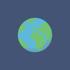 Vector illustration of icon planet earth, space, world, globe.