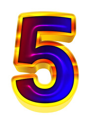 Glossy alphabet letters