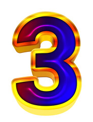 Glossy alphabet letters