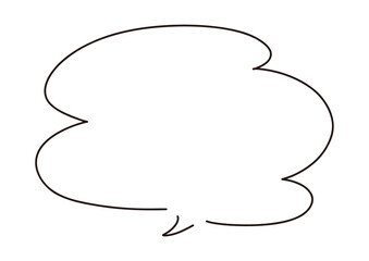 シンプルな手書き吹き出し