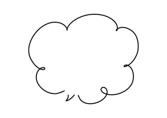 シンプルな手書き吹き出し