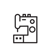 Fashion Sewing Machine Outline Icon