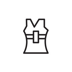 Dress Clothes Fashion Outline Icon