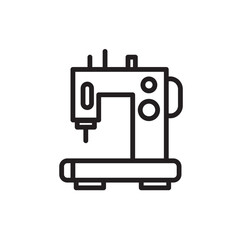 Electric Machine Sewing Outline Icon