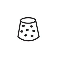 Equipment Sewing Thimble Outline Icon