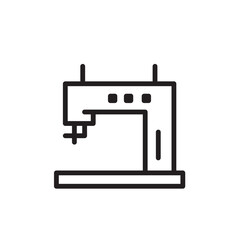Electric Machine Sewing Outline Icon