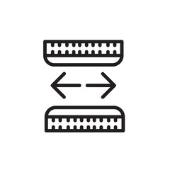 Expand Fabrics Sewing Outline Icon