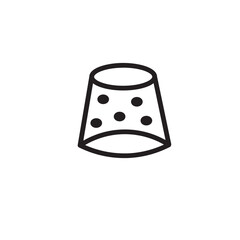 Sewing Tailor Thimble Outline Icon