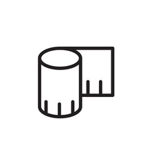 Ruler Sewing Tape Outline Icon