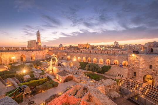 The Tower of David in the old city, Jerusalem, Israel