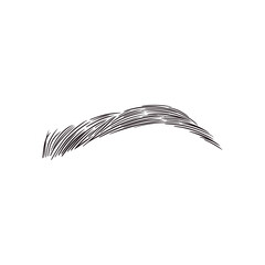 Black Arch Eyebrow Drawing