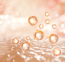 bubble serum for cosmetic product