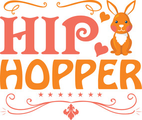 Hip Hopper typography tshirt and SVG Designs for Clothing and Accessories