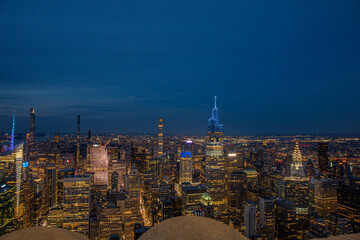 manhattan view from rooftop