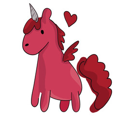 Cute vector illustration for children: cartooned pony horse character ready to print