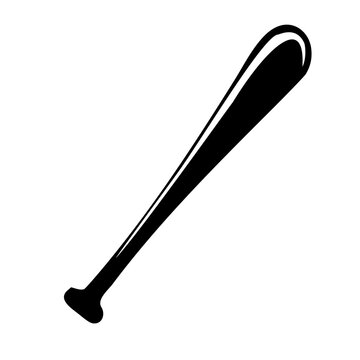 Baseball bat icon. Simple illustration of baseball bat vector icon
