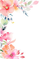 Obraz premium Vector gift card for mother's day. Illustration with flowers in soft pastel colors with copy space.