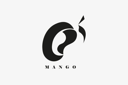 sweet mango fruit vector illustration logo icon
