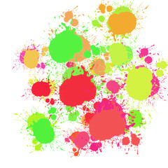 Abstract splatter color background. illustration