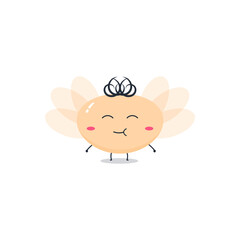 Cute cartoon termite character emoji and expression with pose