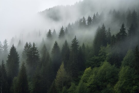 fog in the mountains © nico