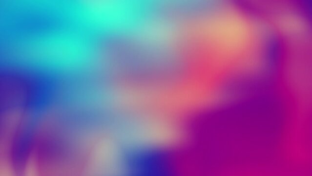 Loop animation blurry blue, purple and yellow soft gradient dynamic liquid motion abstract background