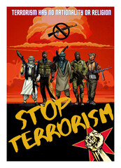 Say No Terrorism Poster