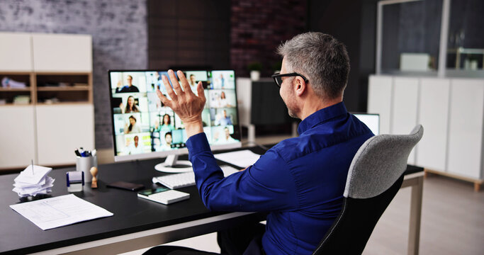 Video Conference Webinar Online Call Meeting