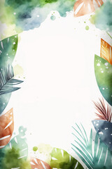 watercolorfathers day banner or party invitation background,Generative AI