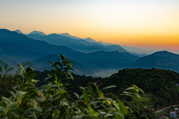 View over The Himalayas, Nepal