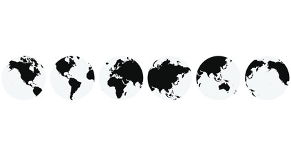 World continents icon. vector illustration 