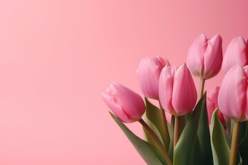 Fototapeta premium Mother Day Beautiful flowers. Copy Space. Illustration. Generative AI