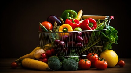 A Colorful Assortment of Healthy Groceries