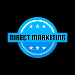Direct marketing business strategy icon label design vector