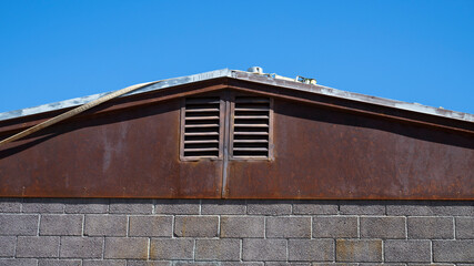 A commercial building in renovation