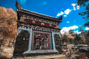 The water wheel and prayer wheel of Tibetan Buddhism