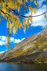 Spectacular scenery in the high mountains of western Sichuan, China, with different seasons