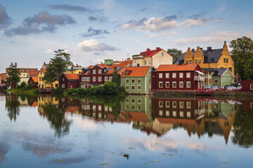 Fototapeta na wymiar In the historic centre of Eskilstuna