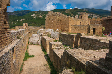 In the ruins of Loarre Castle