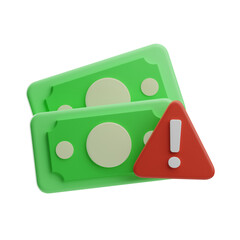 Money Corruption illegal money 3d Illustration