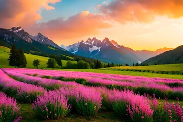 Der Tanz der Vögel im Frühlingshimmel, generative KI