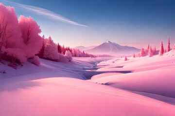 Beautiful nature backgrounds, wallpapers, textures and landscapes generative Ai