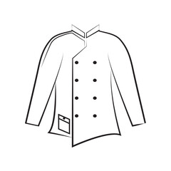 CHEF CLOTHES icon design template vector