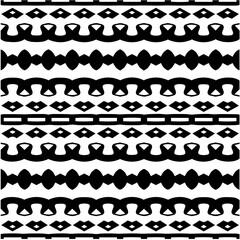 
 White background with abstract shapes. Black and white texture. Seamless monochrome repeating pattern  for decor, fabric or cloth.