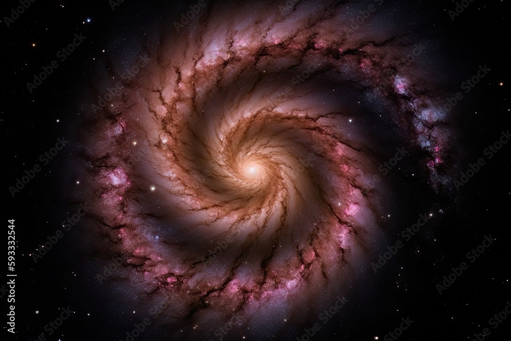Wall mural contributors to this image from spiral galaxy:. generative ai