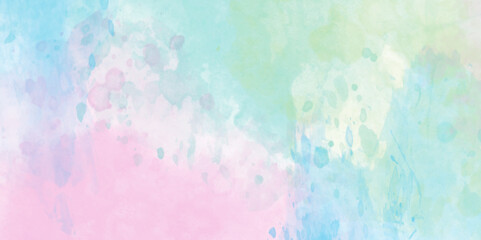 Colorful watercolor background with vintage texture design on white paper background. Abstract watercolor background colorful gradient ink. Colorful painted background texture. 