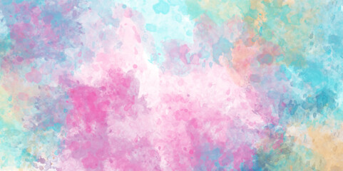 Colorful watercolor background with vintage texture design on white paper background. Abstract watercolor background colorful gradient ink. Colorful painted background texture. 