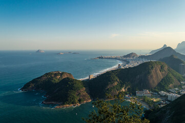 Amazing overview of the southern coast of Rio de Janeiro in Brazil